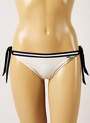 Bas de maillot de bain imprimé tie and dye bikini beige BANANA MOON femme