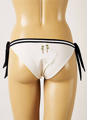 Bas de maillot de bain imprimé tie and dye bikini beige BANANA MOON femme
