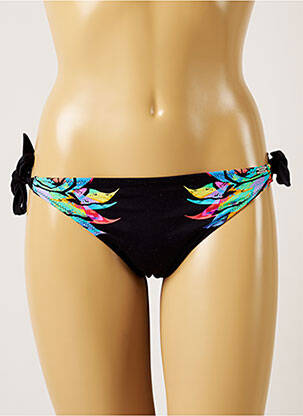 Bas de maillot de bain imprimé tie and dye bikini noir BANANA MOON femme