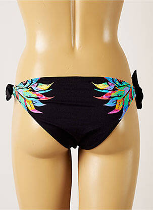 Bas de maillot de bain imprimé tie and dye bikini noir BANANA MOON femme