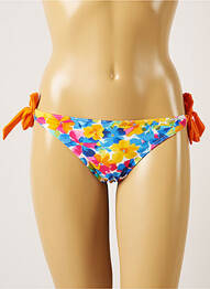 Bas de maillot de bain imprimé fleurs bikini bleu BANANA MOON femme