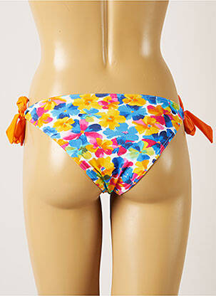 Bas de maillot de bain imprimé fleurs bikini bleu BANANA MOON femme