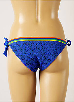 Bas de maillot de bain fermeture liens à nouer bikini bleu BANANA MOON femme
