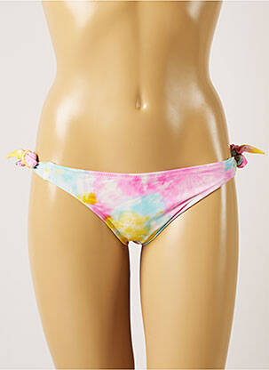Bas de maillot de bain fermeture liens à nouer bikini jaune BANANA MOON femme