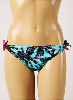 Bas de maillot de bain imprimé tie and dye bikini bleu BANANA MOON femme