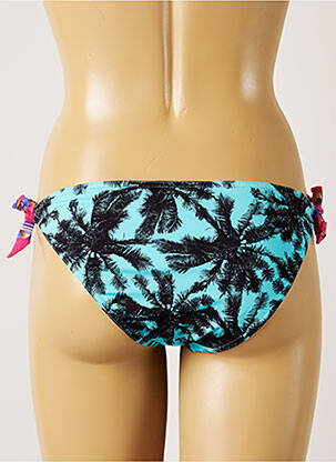Bas de maillot de bain imprimé tie and dye bikini bleu BANANA MOON femme