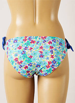 Bas de maillot de bain imprimé fleurs bikini bleu BANANA MOON femme