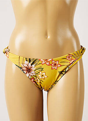 Bas de maillot de bain imprimé tie and dye bikini jaune BANANA MOON femme