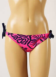 Bas de maillot de bain imprimé tie and dye bikini rose BANANA MOON femme