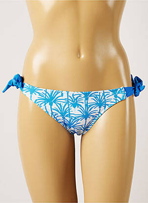 Bas de maillot de bain imprimé tie and dye bikini bleu BANANA MOON femme