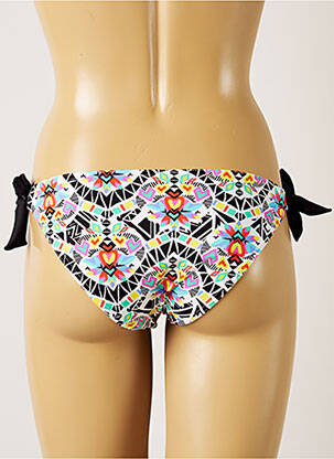 Bas de maillot de bain imprimé fantaisie bikini blanc BANANA MOON femme