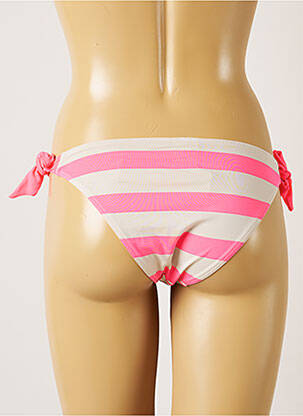 Bas de maillot de bain fermeture liens à nouer bikini rose BANANA MOON femme