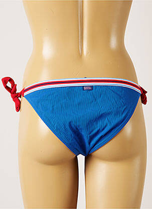 Bas de maillot de bain fermeture liens à nouer bikini bleu BANANA MOON femme