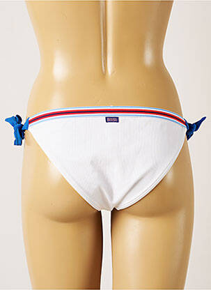 Bas de maillot de bain fermeture liens à nouer bikini blanc BANANA MOON femme