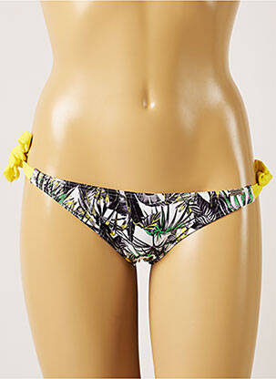 Bas de maillot de bain imprimé tie and dye bikini blanc BANANA MOON femme