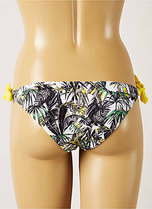 Bas de maillot de bain imprimé tie and dye bikini blanc BANANA MOON femme