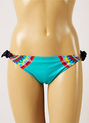 Bas de maillot de bain imprimé fantaisie bikini bleu BANANA MOON femme