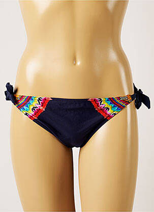 Bas de maillot de bain imprimé fantaisie bikini bleu BANANA MOON femme