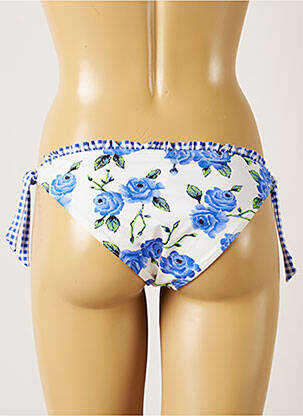 Bas de maillot de bain imprimé fleurs bikini blanc BANANA MOON femme