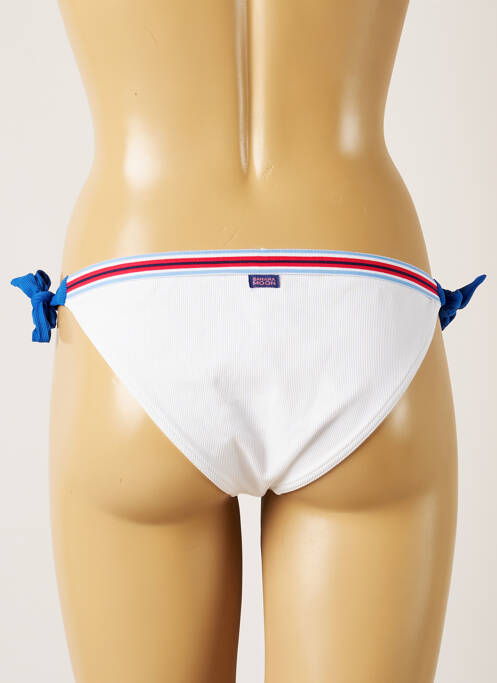 Bas de maillot de bain fermeture liens à nouer bikini blanc BANANA MOON femme