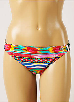 Bas de maillot de bain imprimé fantaisie culotte bleu BANANA MOON femme