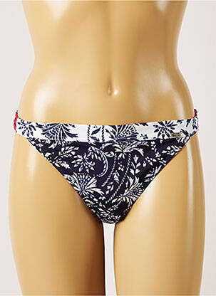Bas de maillot de bain imprimé fantaisie culotte bleu BANANA MOON femme