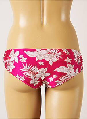 Bas de maillot de bain imprimé fleurs culotte rose BANANA MOON femme