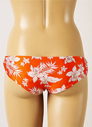 Bas de maillot de bain imprimé fleurs culotte orange BANANA MOON femme