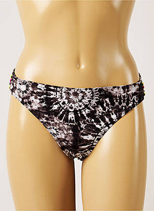 Bas de maillot de bain imprimé fantaisie culotte gris BANANA MOON femme