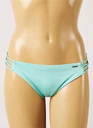 Bas de maillot de bain effet matière satinée culotte bleu BANANA MOON femme