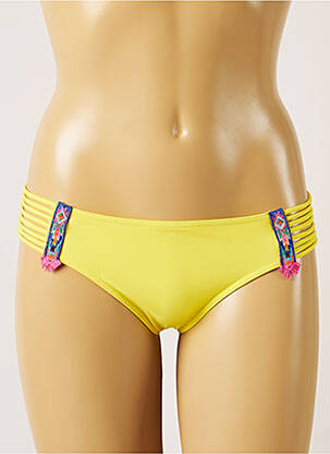 Bas de maillot de bain stretch culotte jaune BANANA MOON femme