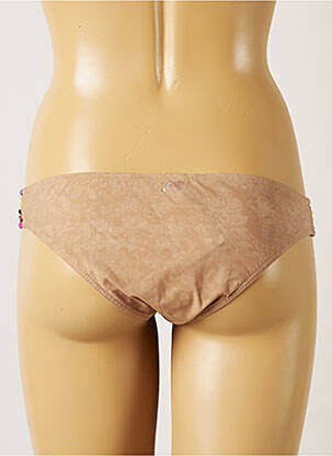 Bas de maillot de bain imprimé fantaisie culotte beige BANANA MOON femme