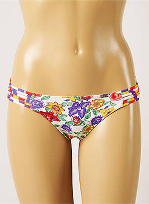 Bas de maillot de bain imprimé fleurs culotte violet BANANA MOON femme