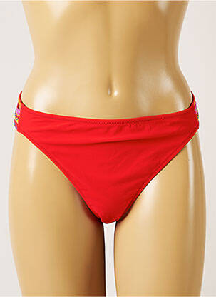 Bas de maillot de bain stretch culotte rouge BANANA MOON femme