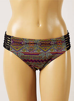 Bas de maillot de bain imprimé fantaisie culotte noir BANANA MOON femme