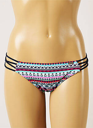 Bas de maillot de bain imprimé fantaisie culotte bleu BANANA MOON femme