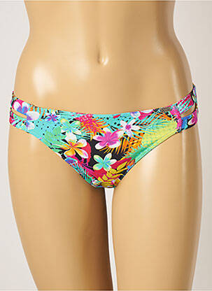 Bas de maillot de bain imprimé tie and dye culotte vert BANANA MOON femme