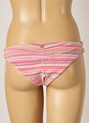 Bas de maillot de bain tissage texturé culotte rose BANANA MOON femme
