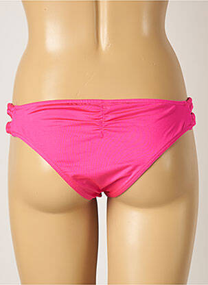 Bas de maillot de bain effet matière satinée culotte rose BANANA MOON femme