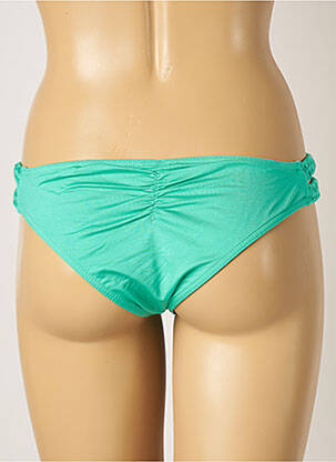 Bas de maillot de bain effet matière satinée culotte vert BANANA MOON femme