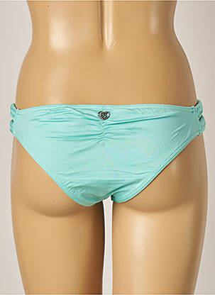 Bas de maillot de bain effet matière satinée culotte bleu BANANA MOON femme