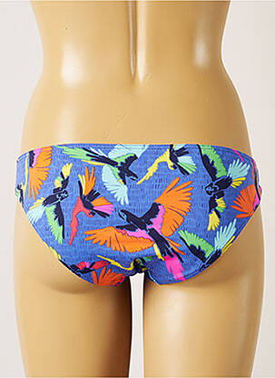 Bas de maillot de bain effet matière satinée culotte bleu BANANA MOON femme
