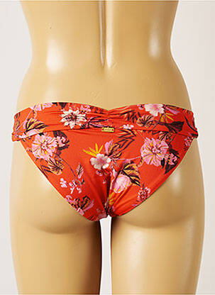 Bas de maillot de bain imprimé fleurs culotte orange BANANA MOON femme