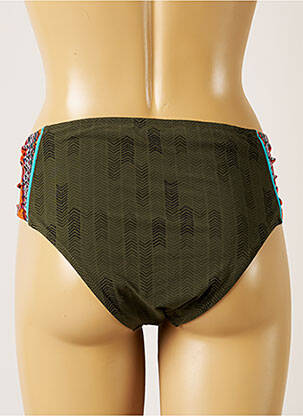 Bas de maillot de bain imprimé fantaisie culotte vert BANANA MOON femme