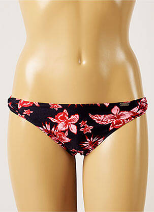 Bas de maillot de bain imprimé fleurs culotte noir BANANA MOON femme
