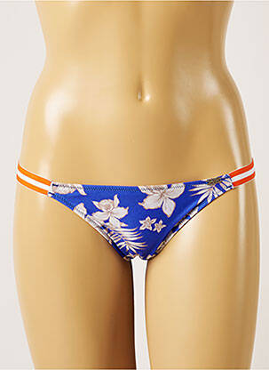 Bas de maillot de bain imprimé tie and dye bikini bleu BANANA MOON femme