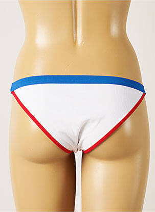Bas de maillot de bain effet matière satinée bikini blanc BANANA MOON femme