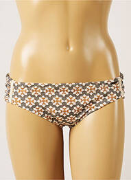 Bas de maillot de bain imprimé fantaisie culotte beige BANANA MOON femme