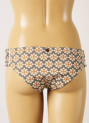 Bas de maillot de bain imprimé fantaisie culotte beige BANANA MOON femme
