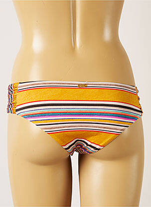 Bas de maillot de bain effet matière satinée culotte orange BANANA MOON femme